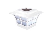 4X4 PRESTIGE SOLAR POST CAP -WHITE