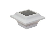 2.5 X 2.5 IMPERIAL SOLAR POST CAP - WHITE