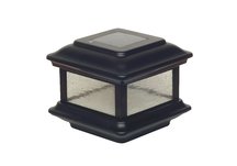 4 X 4 COLONIAL SOLAR POST CAP - BLACK