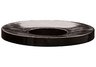 trash can lid, metal trash can lid, spun metal trash can lid, concave style trash can lid