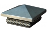 Nickel Finish Metallic Post Cap