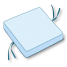 Square Cushion With Side Ties