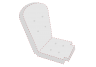 Unique Shape Chair Cushion With Buttons