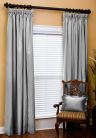 Custom Goblet Pleat Silk Drapes