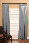 Custom French Pleat Silk Drapes