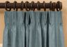 Custom French Pleat Silk Drapes