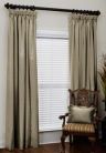Custom Goblet Pleat Silk Drapes