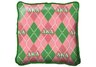 Alpha Kappa Alpha Plaid Pillow