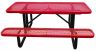 Standard 6 Metal Thermoplastic Coated Picnic Table