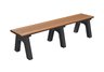 Polly Prdoucts Cambridge 6 ft. Flat Bench in Black/Black