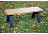 Polly Products Deluxe 4 ft. Flat Bench in Black/Black