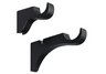 Soho Ebony Nolita Drapery Bracket Pair