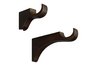 Walnut Nolita Drapery Bracket Pair