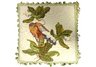 Bird and Dogwood Needlepoint Pillow