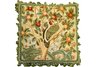 Bird and Cherries Needlepoint Pillow