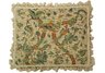 Plummed Bird in Vines Needlepoint Pillow