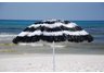 Black and White Raffia Beach Umbrella