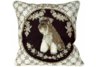 Schnauzer Needlepoint Pillow