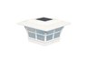 5X5 PRESTIGE SOLAR POST CAP - WHITE