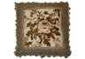Vintage Rose Needlepoint Pillow