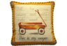 Vintage Wagon Needlepoint Pillow