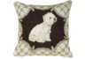 West Highland Dog Needlepoint Pillow