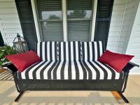 Custom Glider Cushions with Lumbar Pillows