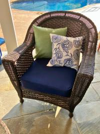 Sunbrella Navy Seat Cushions