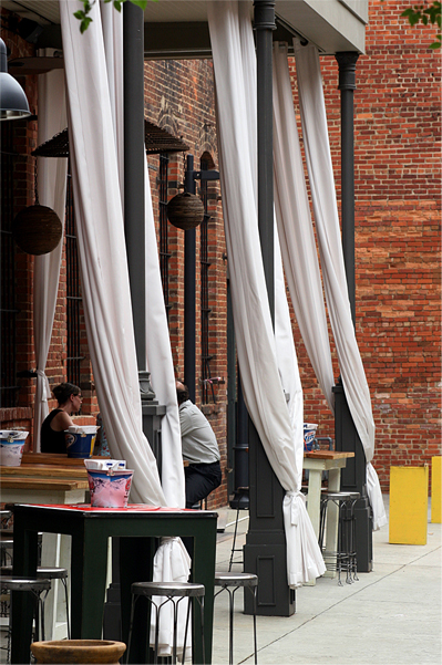 Outdoor Drapes from OutdoorDrapes.com at Cantina restaurant Montgomery, AL