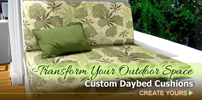 Custom Outdoor Daybed Cushions
