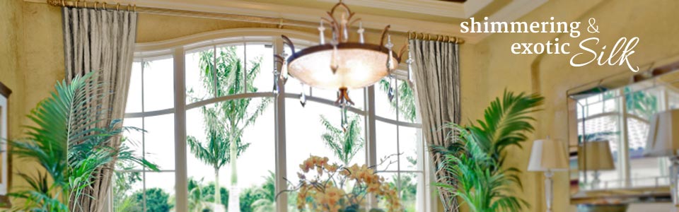 Custom Silk Drapes