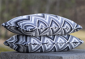 Custom lumbar outlet pillow