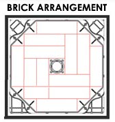 Rolling Umbrella Brick Arrangement