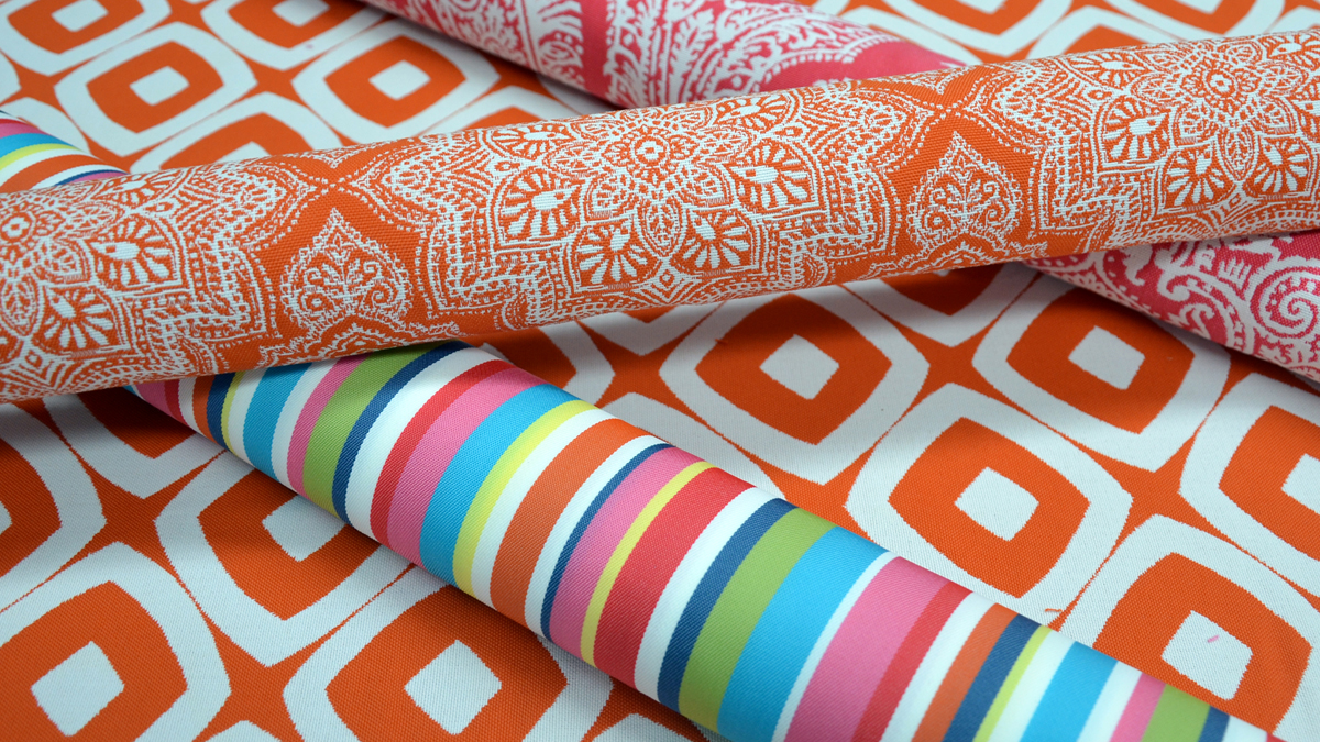 Covington Fabrics on Cushion Source