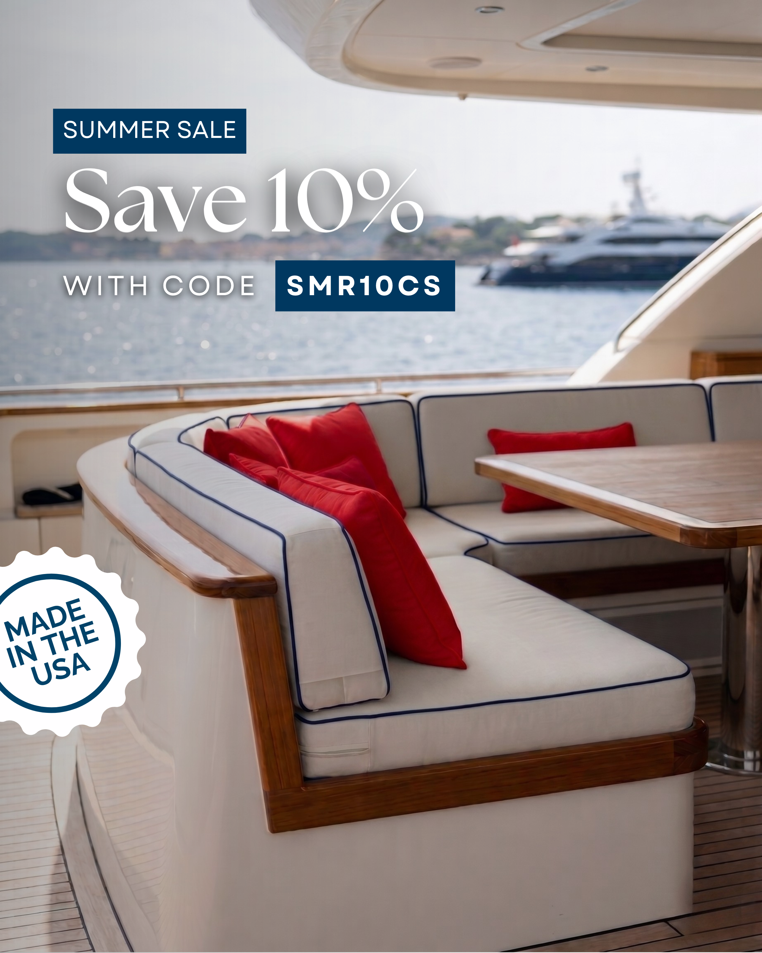 Save 10% on Custom Cushions and Pillows with Code SMR10CS