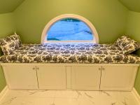 Window Seat Cushion with Matching Pillows