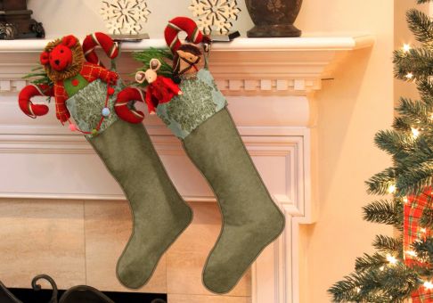 Set of 2 First Frost Stockings
