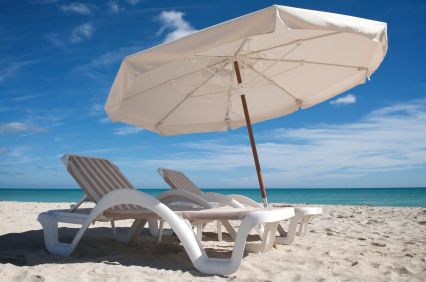 large beach umbrella