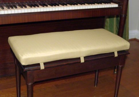 CALIDAKA PU Leather Bench Cover Elastic Soft Stretch Bench Slipcover Removable