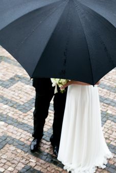 Black Wedding Umbrella