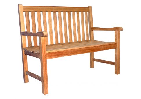 4' Teak Block Island Bench | Commercial Site Furnishings