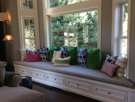 pillow 2 covers Custom Custom Source Bay Cushions  Window  Designer