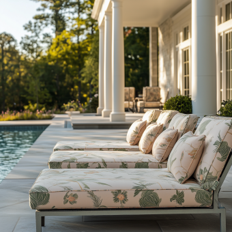 Custom Chaise Cushions