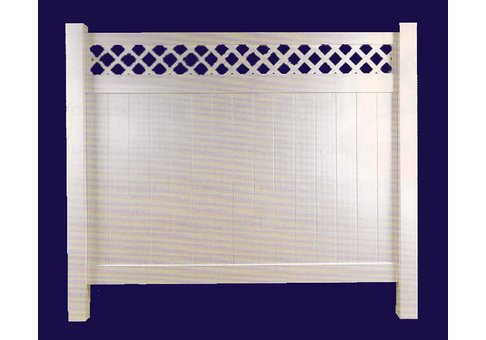 Vinyl Privacy Fencing with Lattice