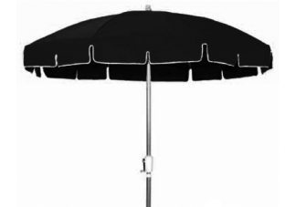 7.5 ft. Aluminum Patio Umbrella - Outdura Black Awning