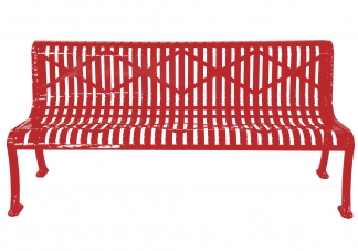 Armless Diamond Pattern Bench