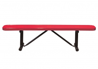6 Foot Perforated Backless Bench