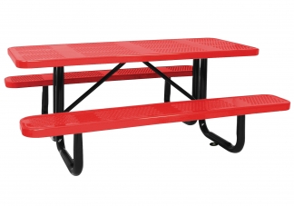 6 ft Rectangle Perforated Picnic Table