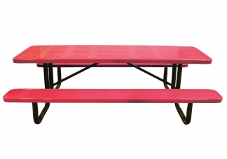 8 ft Rectangle Perforated Picnic Table