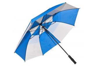 Fiberglass Golf Umbrella-Royal Blue and White